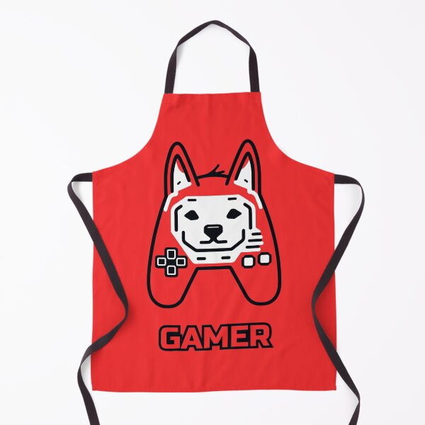 Item preview, logo (DOG GAMEPAD RED) GAMER designed and sold by atzek.