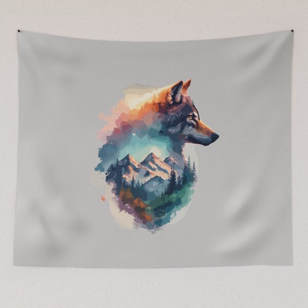 Item preview, The Enigmatic World of Wolves and the Mystical Beauty of Nature designed and sold by Psycho-Crazy.