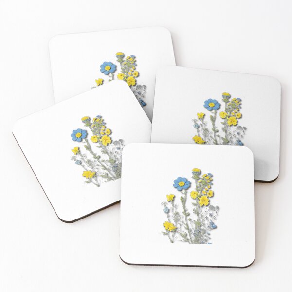 Item preview, Wild Blue and yellow flowers designed and sold by njokindegwa.