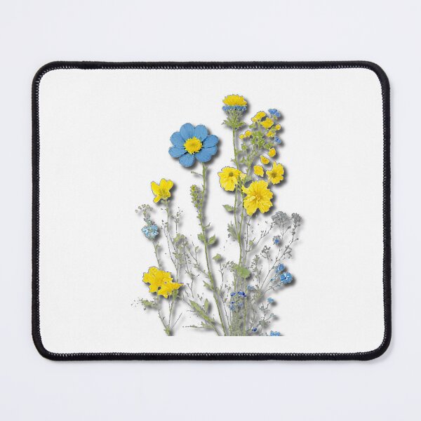 Item preview, Wild Blue and yellow flowers designed and sold by njokindegwa.