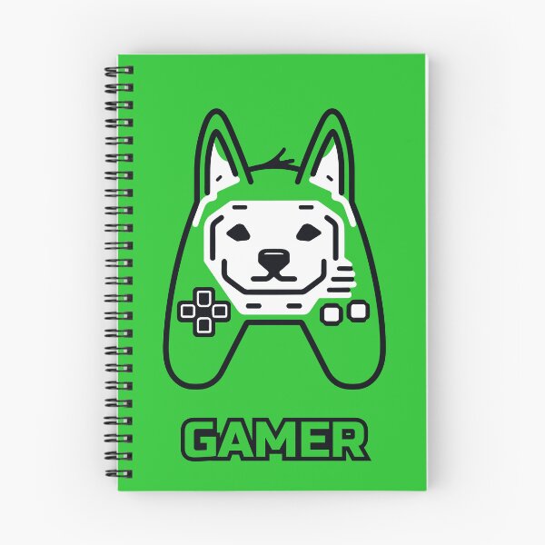 Item preview, logo (DOG GAMEPAD GREEN) GAMER designed and sold by atzek.