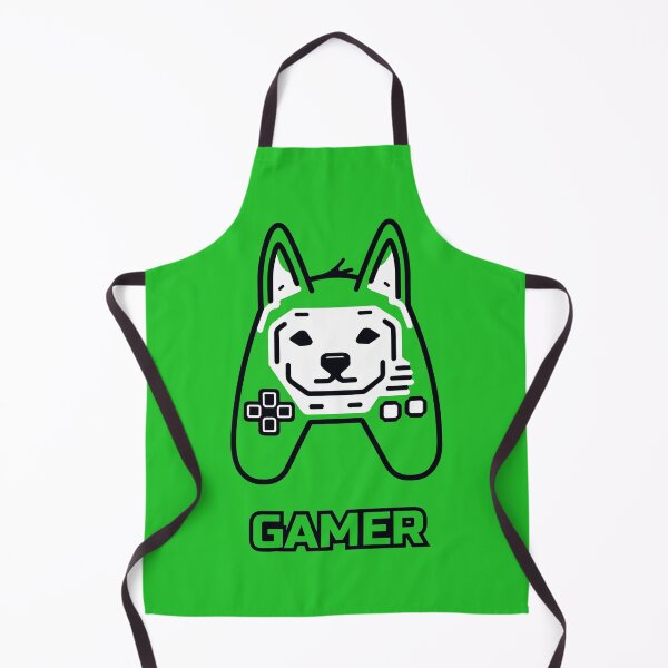Item preview, logo (DOG GAMEPAD GREEN) GAMER designed and sold by atzek.