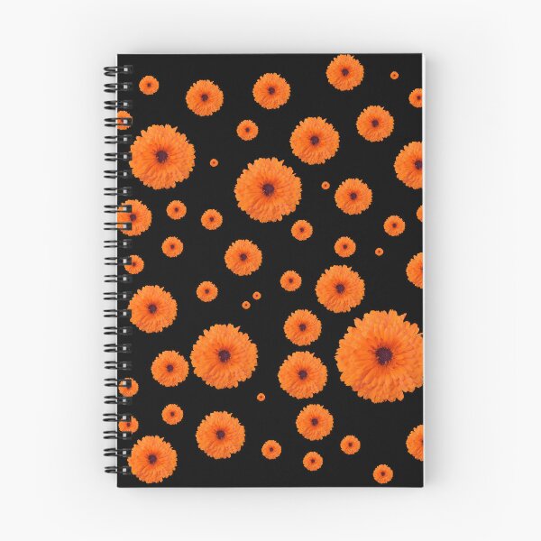 Item preview, Little orange flowers designed and sold by studio468.