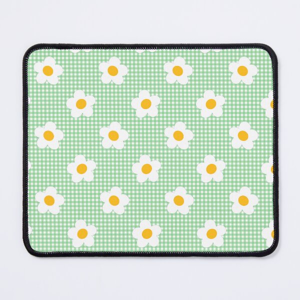 Item preview, Gingham style with white flowers designed and sold by Kalaidas-Art.