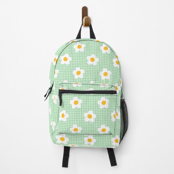 Item preview, Gingham style with white flowers designed and sold by Kalaidas-Art.