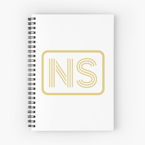Item preview, NS Initials Gold Geometric Letters designed and sold by Jeallan Designs.
