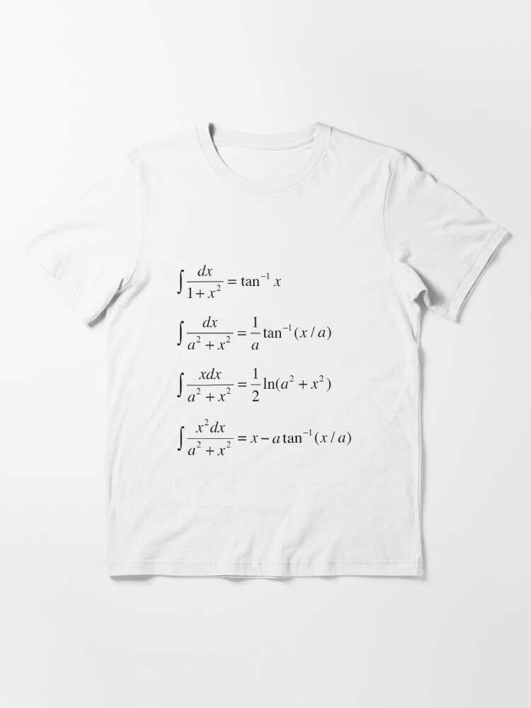 Alternate view of #Integrals #Math #Calculus #Mathematics Integral Function Equation Formula Essential T-Shirt