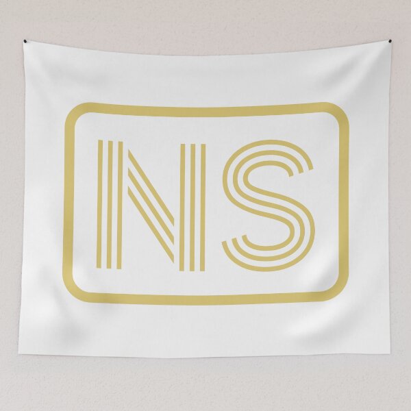 Item preview, NS Initials Gold Geometric Letters designed and sold by Jeallan Designs.