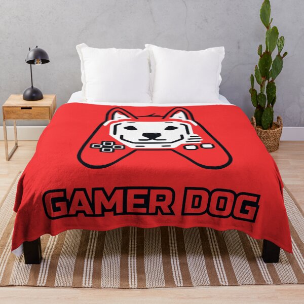 Item preview, logo (DOG GAMEPAD RED) GAMER DOG designed and sold by atzek.
