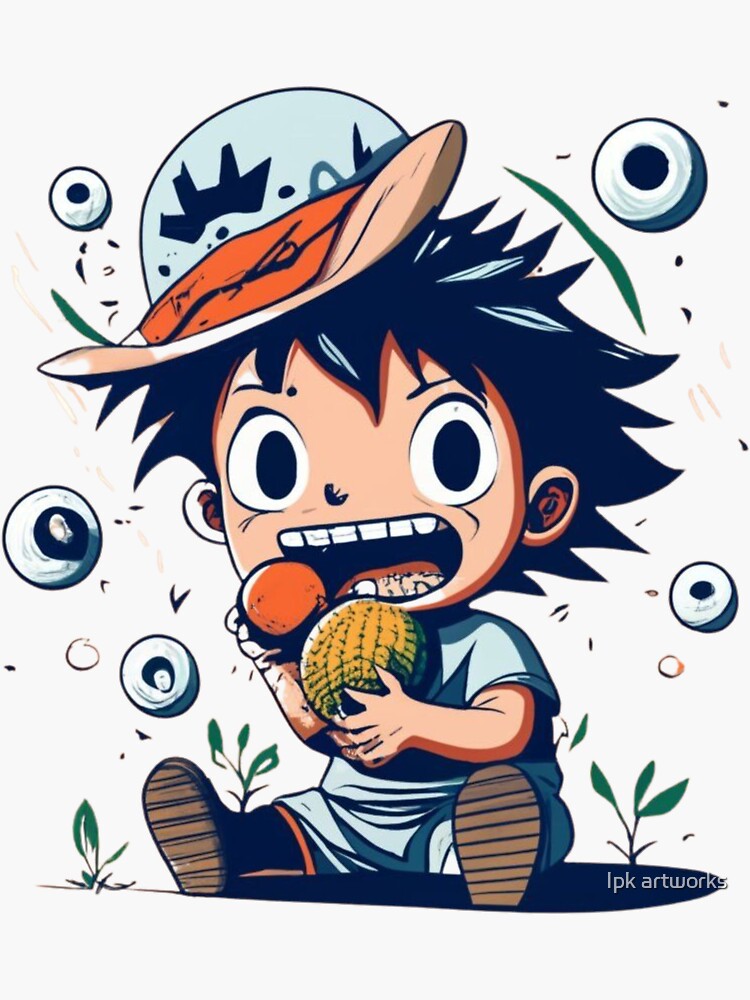 Monkey D. Luffy Sticker by DesignLO2