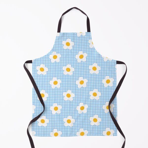 Item preview, Gingham style with white flowers designed and sold by Kalaidas-Art.