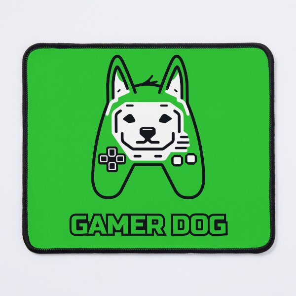 Item preview, logo (DOG GAMEPAD GREEN) GAMER DOG designed and sold by atzek.
