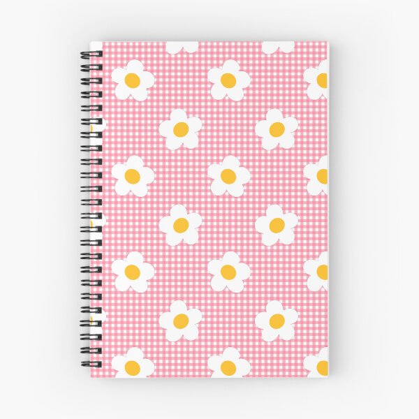 Item preview, Gingham style with white flowers designed and sold by Kalaidas-Art.