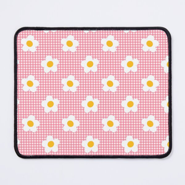 Item preview, Gingham style with white flowers designed and sold by Kalaidas-Art.
