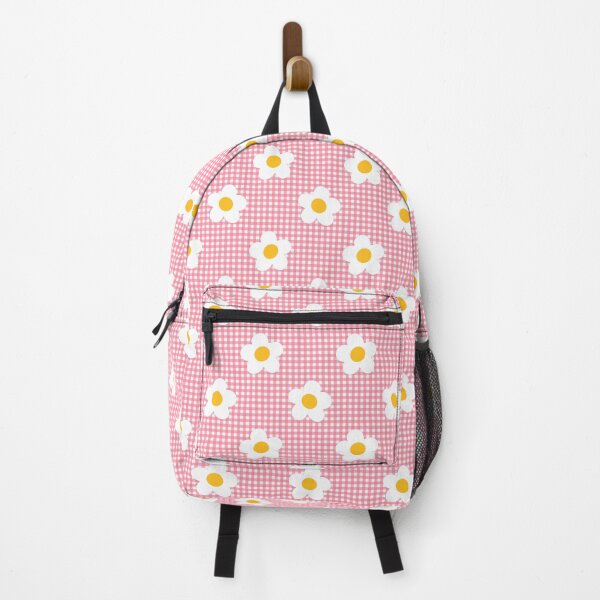 Item preview, Gingham style with white flowers designed and sold by Kalaidas-Art.