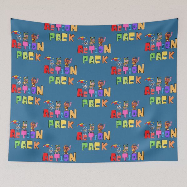 Item preview, action pack characters Funny cartoon gift for kids(1) designed and sold by Leonorapetry.