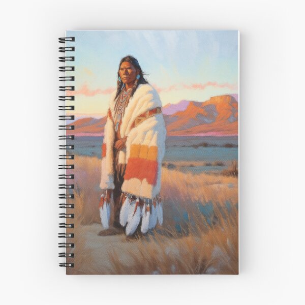 Item preview, Strong Native American Sunset Warrior designed and sold by AUTHENTIC AMERICANA ARTS.