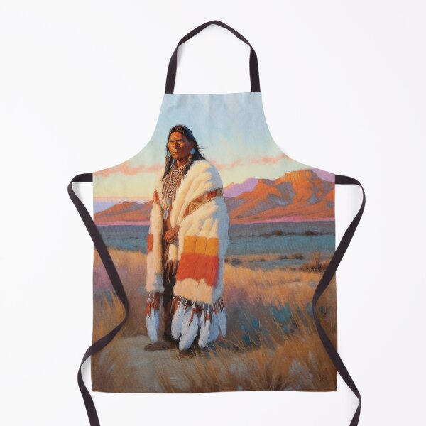 Item preview, Strong Native American Sunset Warrior designed and sold by AUTHENTIC AMERICANA ARTS.