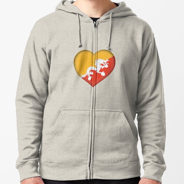 I Love Heart Bhutan Black Sweatshirt
