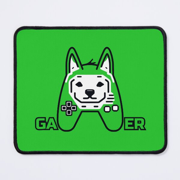 Item preview, logo (DOG GAMEPAD GREEN) GAMER 2 designed and sold by atzek.