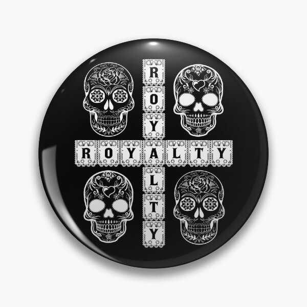 Item preview, ROYALTY - Day of the Dead Skulls (White) designed and sold by radikaldezignz.