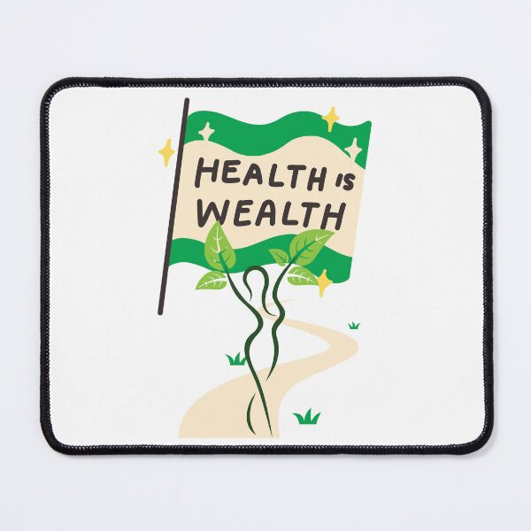 Item preview, Health Is Wealth, Wellness, Mental Health designed and sold by letsgetinspired.