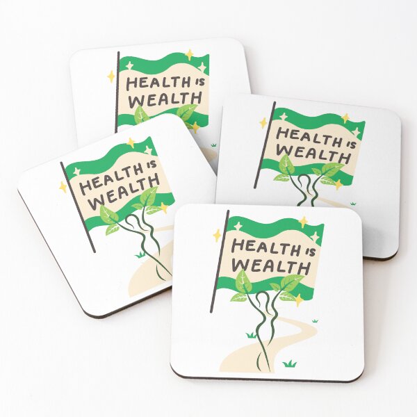 Item preview, Health Is Wealth, Wellness, Mental Health designed and sold by letsgetinspired.