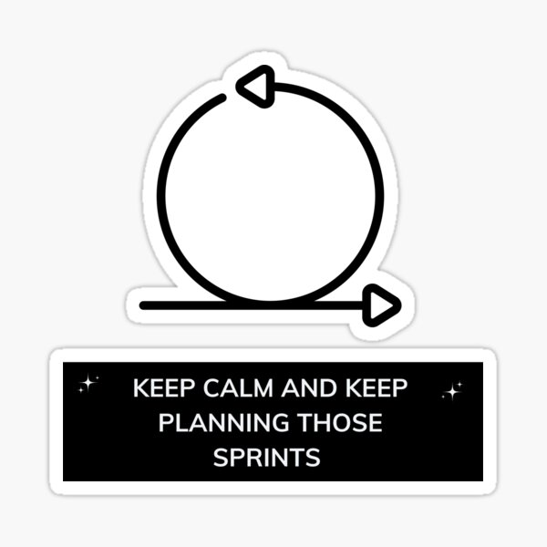 Item preview, Keep calm and keep planning those sprints designed and sold by QAGuru.