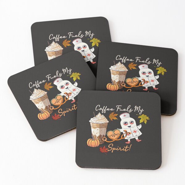 Item preview, Spooky Nurse Ghost Coffee Lover Vintage Cute Halloween designed and sold by tamdevo1.