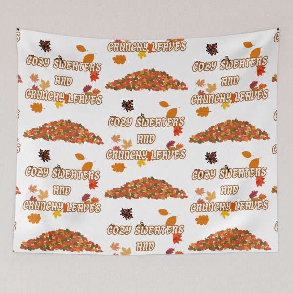 Item preview, Cozy Sweaters and Crunchy Leaves designed and sold by AFJ-Creative.