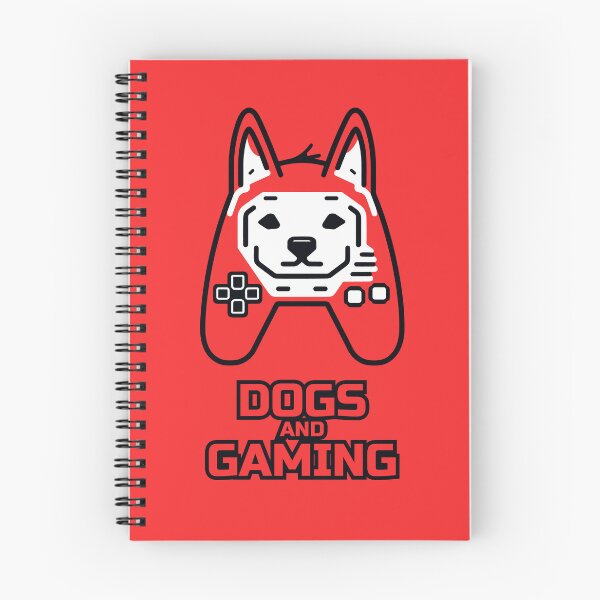 Item preview, logo (DOG GAMEPAD RED) DOGS AND GAMING designed and sold by atzek.