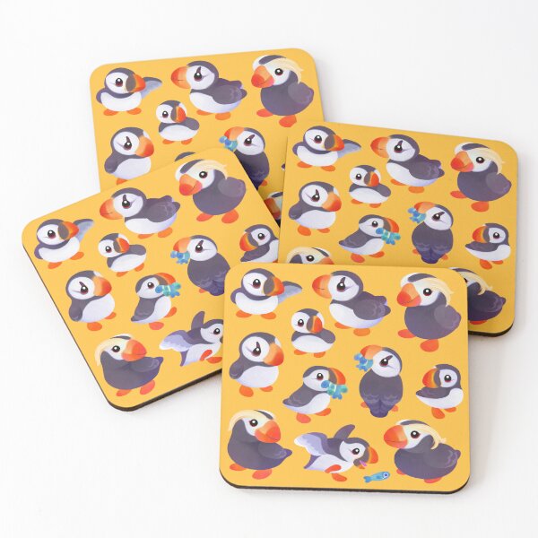 Item preview, Happy puffin - yellow designed and sold by pikaole.
