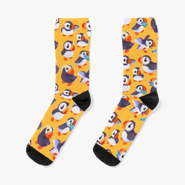 Item preview, Happy puffin - yellow designed and sold by pikaole.