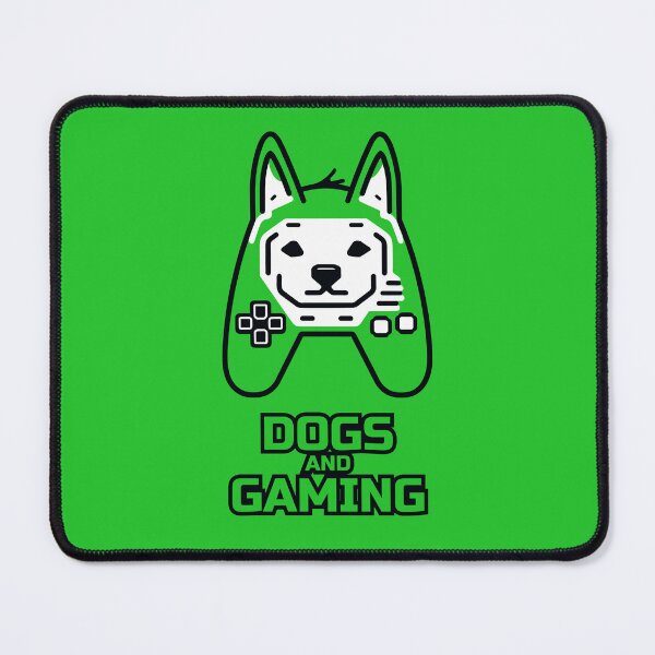 Item preview, logo (DOG GAMEPAD GREEN) DOGS AND GAMING designed and sold by atzek.
