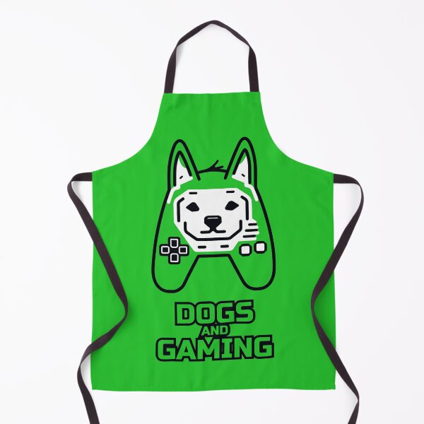Item preview, logo (DOG GAMEPAD GREEN) DOGS AND GAMING designed and sold by atzek.