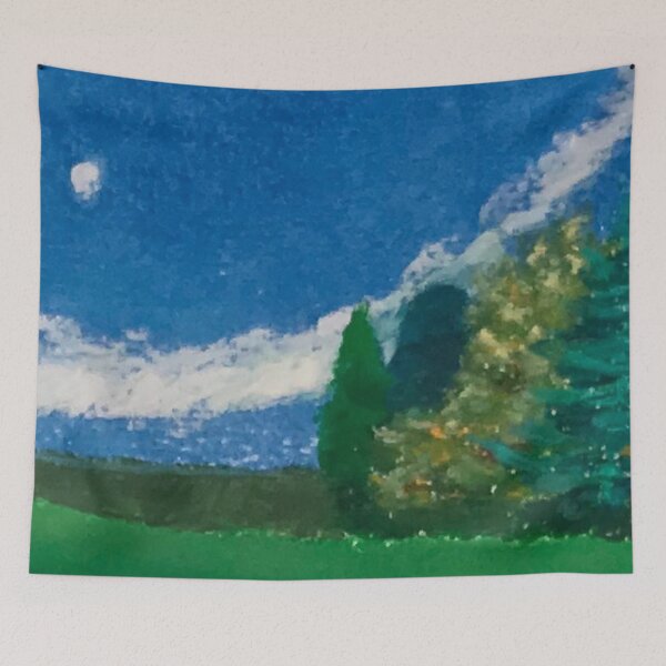 Item preview, Waning Moon Greets Trees (mini) designed and sold by Catherine Holland.