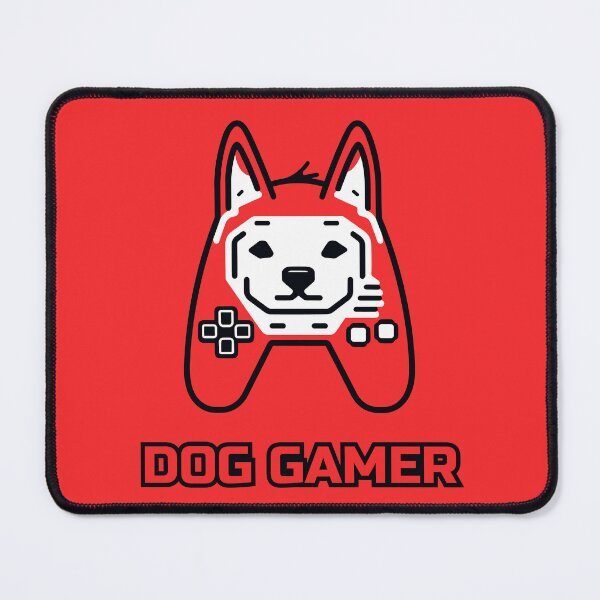 Item preview, logo (DOG GAMEPAD RED) DOG GAMER designed and sold by atzek.