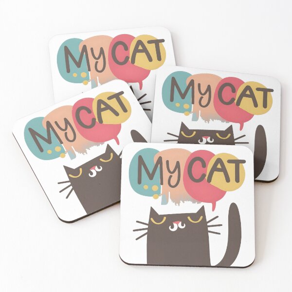 Item preview, Proudly Smiling Cute Cartoon Black Cat - My Feline Companion designed and sold by ratchawoot.