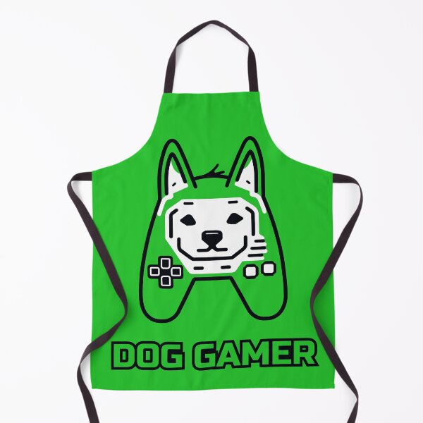 Item preview, logo (DOG GAMEPAD GREEN) DOG GAMER designed and sold by atzek.