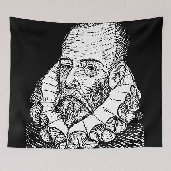 Item preview, MIGUEL DE CERVANTES ink portrait designed and sold by lautir.