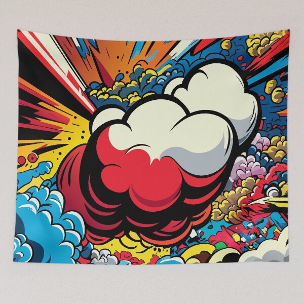Item preview, Cloud Pop Art Sticker designed and sold by jokereddog.