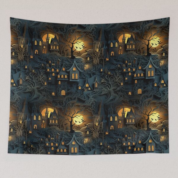 Item preview, Halloween: Shadowy Abode (Haunted House) designed and sold by Digital Contours.