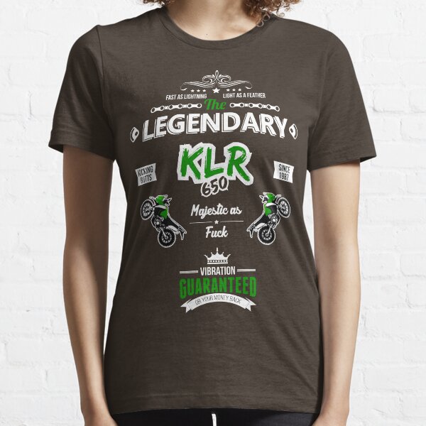 La legendaria Kawasaki KLR 650 Tee Shirt Camiseta esencial