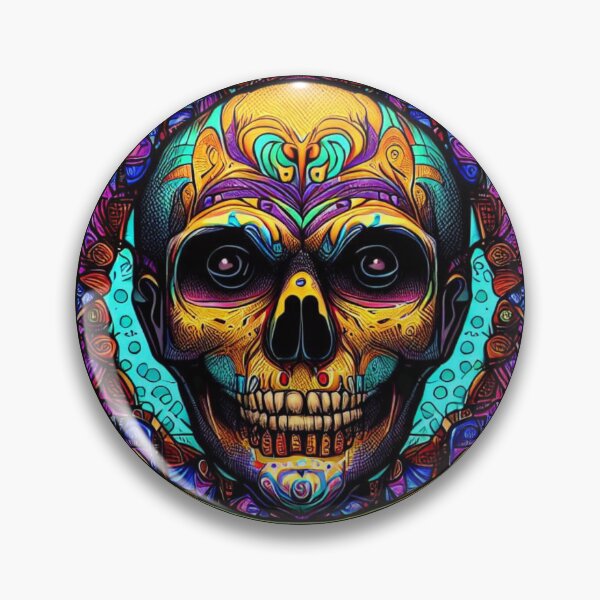Item preview, Halloween Skull Skrull Día de los Muertos designed and sold by gringourmand.