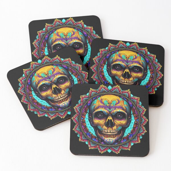 Item preview, Halloween Skull Skrull Día de los Muertos designed and sold by gringourmand.
