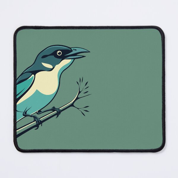 Item preview, Butcherbird on a branch designed and sold by MikeKart.