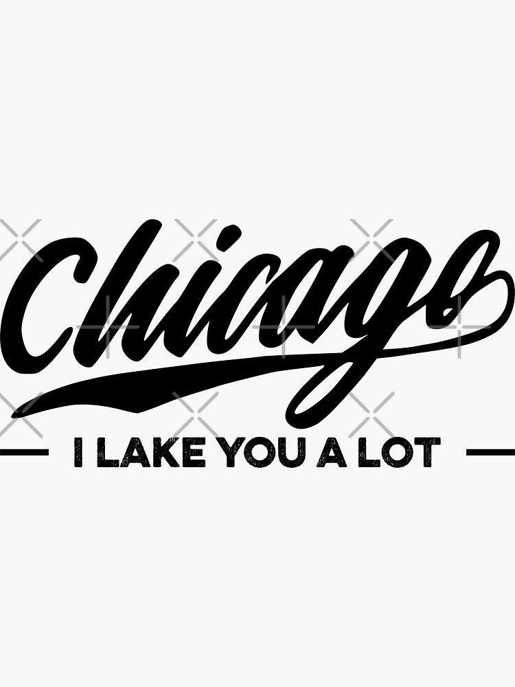  WINDY CITY Sweatshirt Custom Cursive Font Chicago Flag