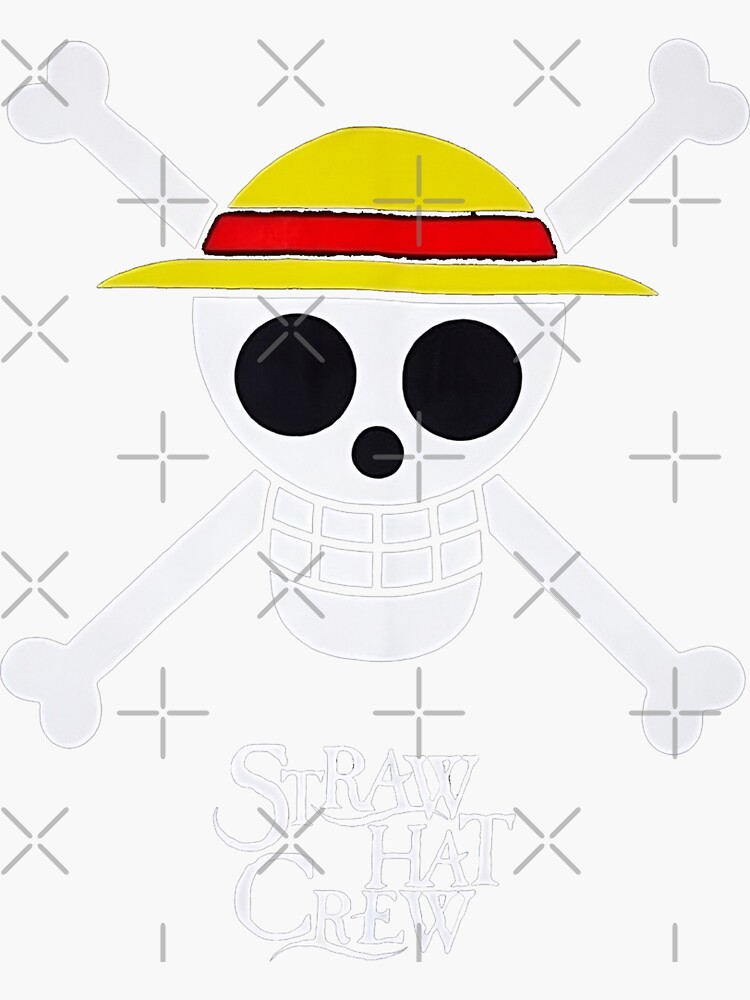 One Piece Straw Hat Pirates Logo Sticker for Sale by KaydenLee