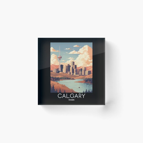 Item preview, A Vintage Travel Illustration of Calgary - Canada  designed and sold by GoodOldVintage.