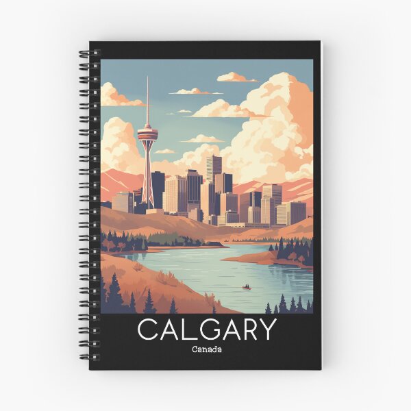 Item preview, A Vintage Travel Illustration of Calgary - Canada  designed and sold by GoodOldVintage.